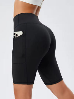 Slim-fit high-waisted shorts
