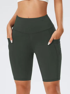 Slim-fit high-waisted shorts
