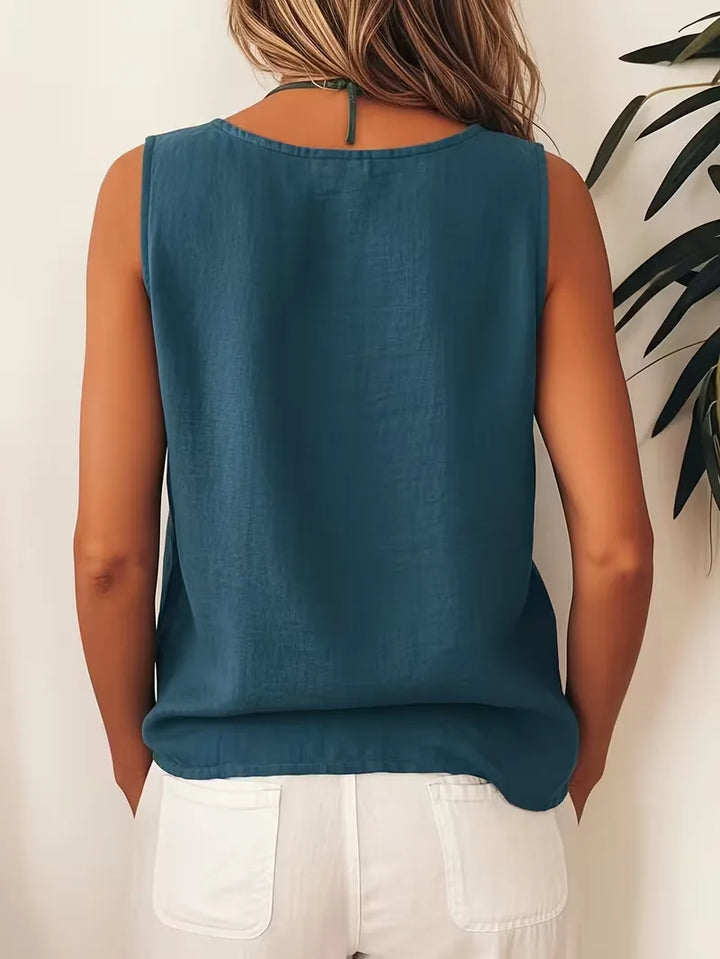 Bohemian dames blouse met knopen