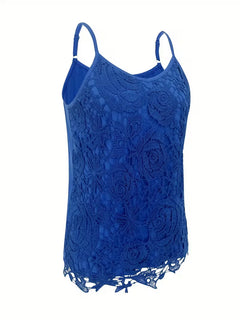 kanten tanktop met V-neck