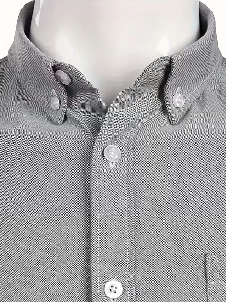 Casual overhemd met mandarin collar