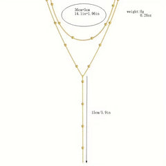 Ketting met rijstparels en franjes