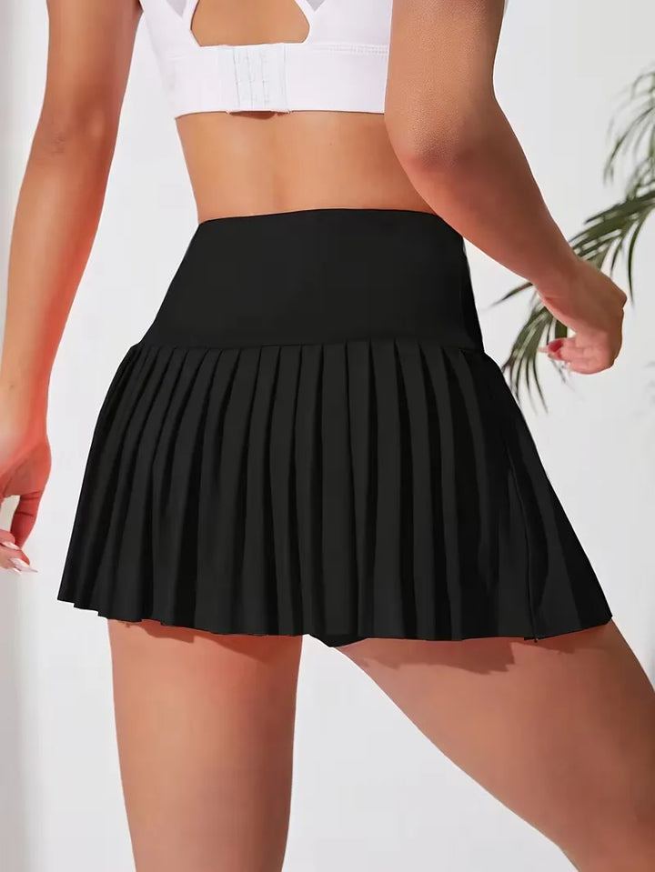 Plooirok met hoge taille