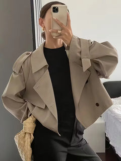 Trenchcoat met oversized fit