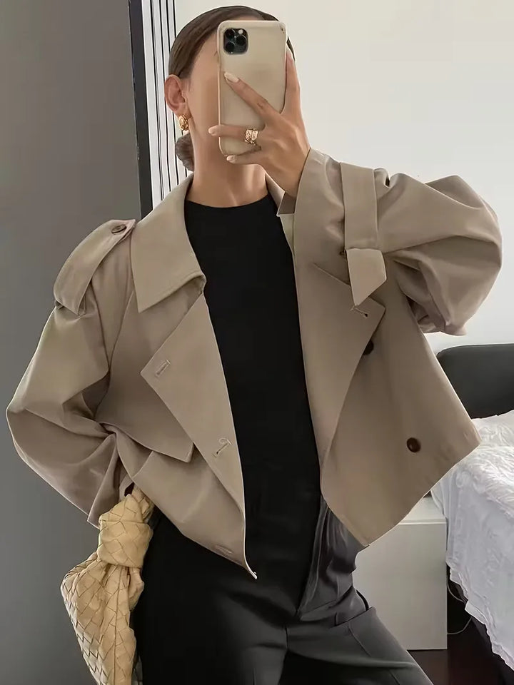 Trenchcoat met oversized fit