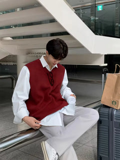 Mouwloos V-neck Vest