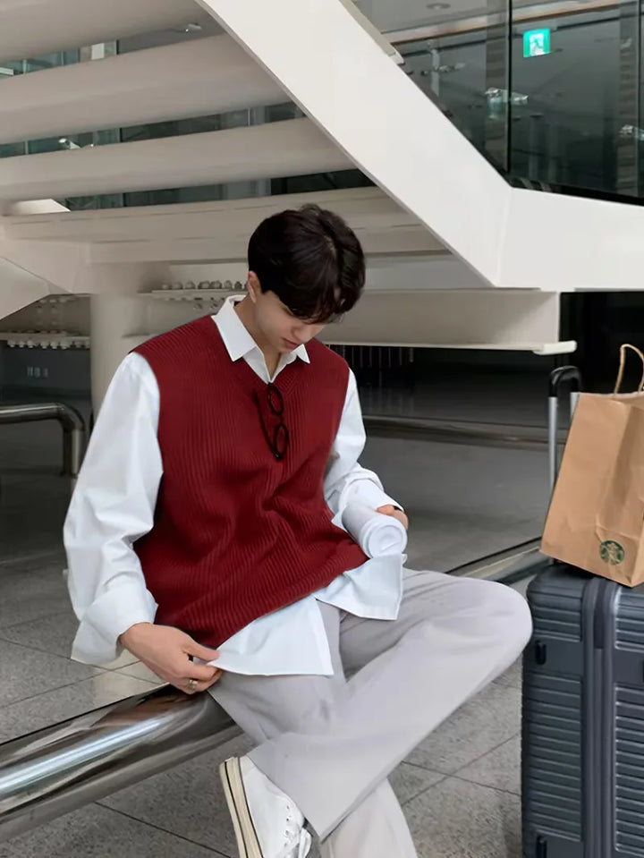 Mouwloos V-neck Vest
