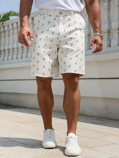 Shorts met ankerpatroon