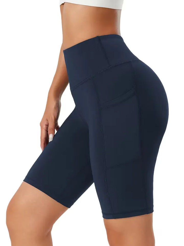 Slim-fit high-waisted shorts