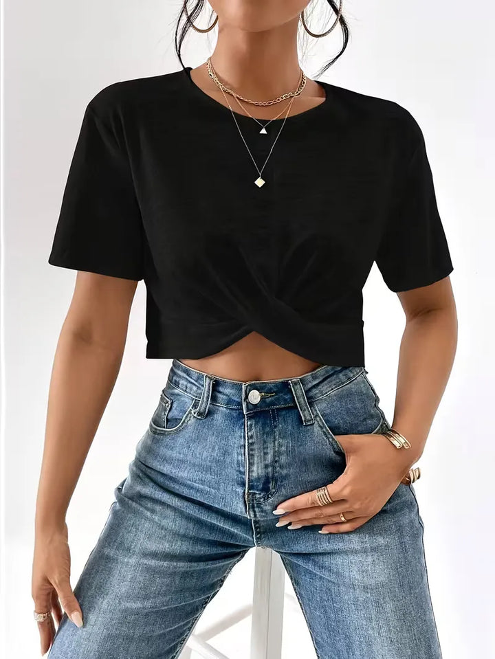 T-shirt met twistdetail