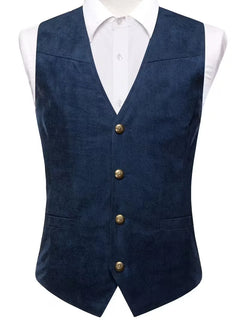 Gilet met V-hals en knopen