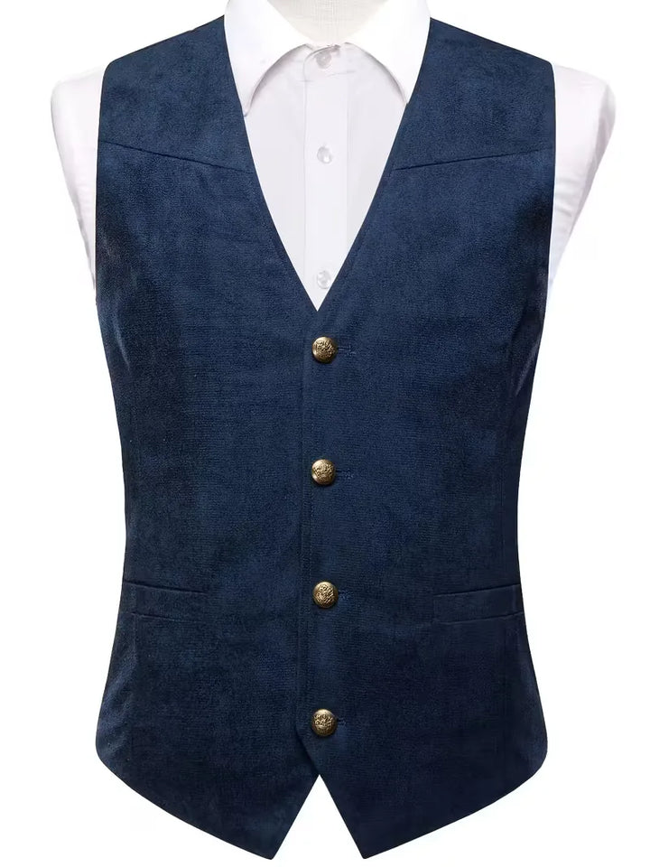 Gilet met V-hals en knopen