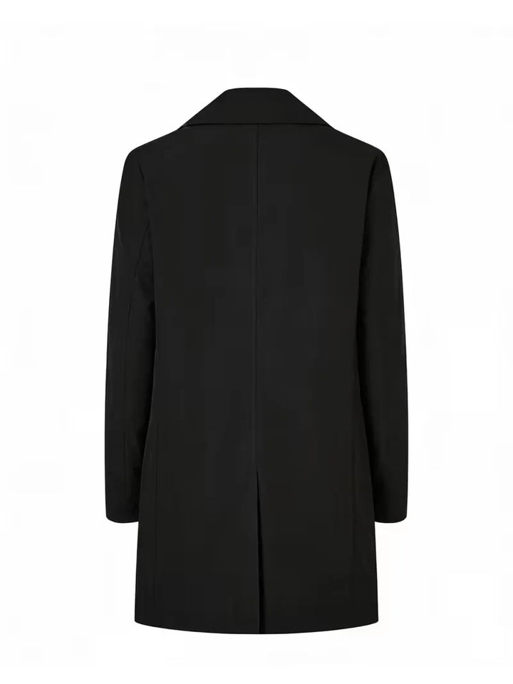 Slim fit trenchcoat met zakdetail