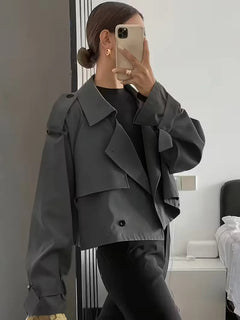 Trenchcoat met oversized fit