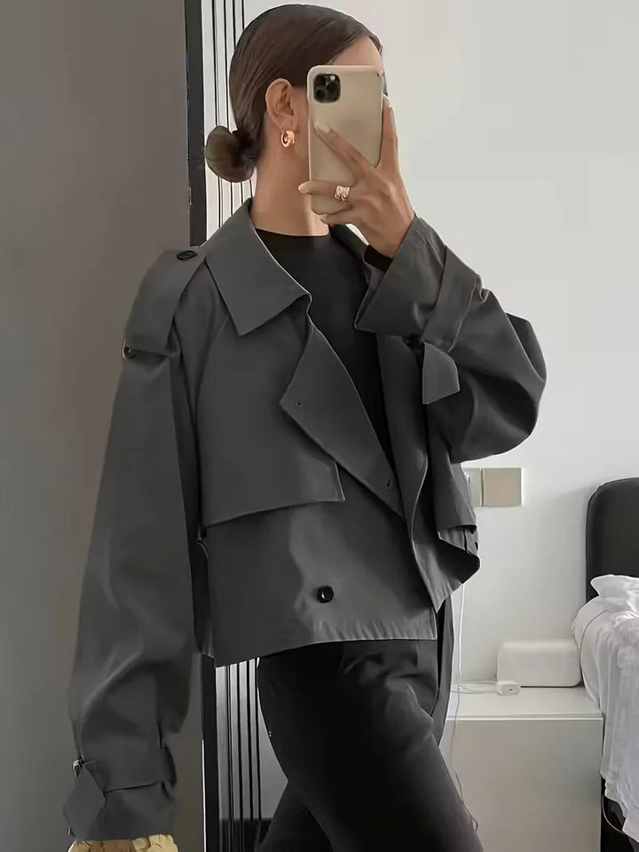 Trenchcoat met oversized fit