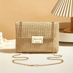 Schoudertas met gouden ketting