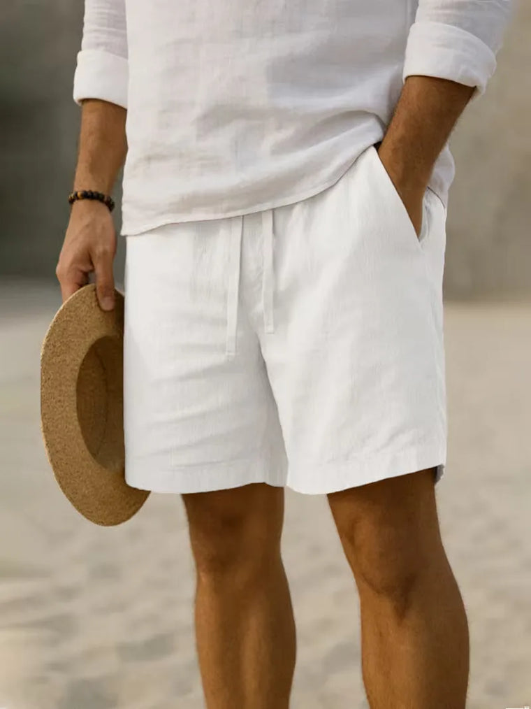 Shorts met elastische tailleband