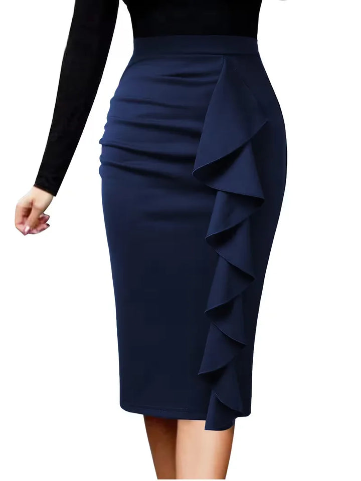 Plooirok met hoge taille