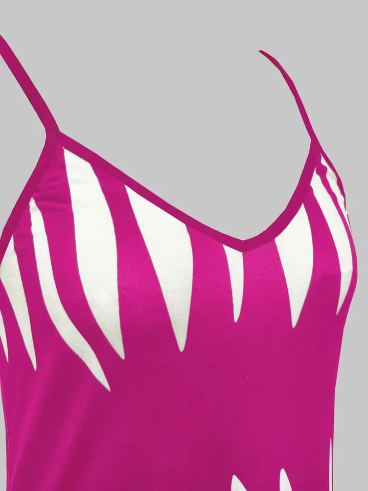 A-lijn jurk met spaghetti straps