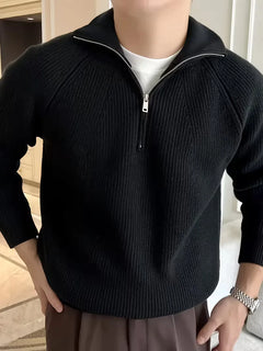 Zip-up trui met ribbelstructuur