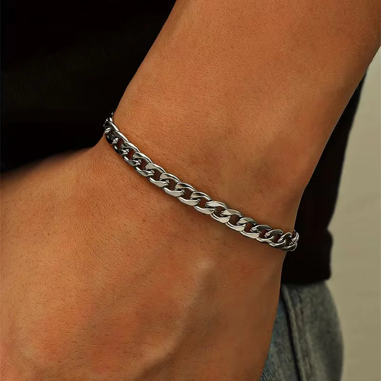 Minimalistische stalen armband