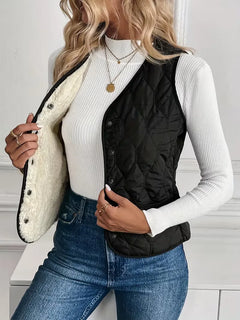 Bodywarmer met knoopsluiting