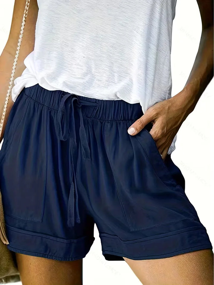 Korte broek met elastische taille