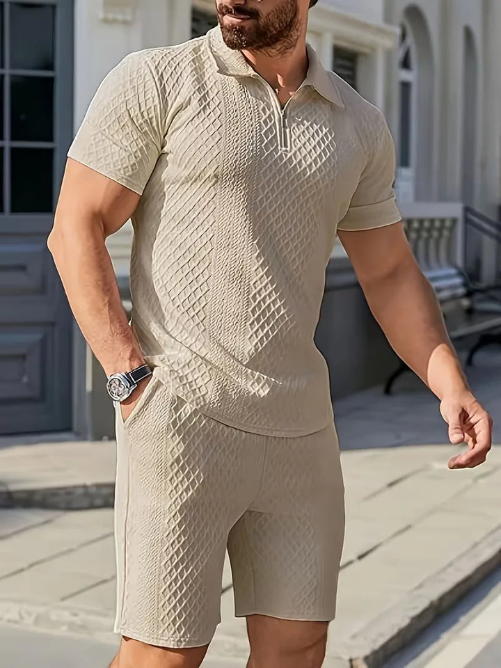 Zomer kledingset met polo en shorts