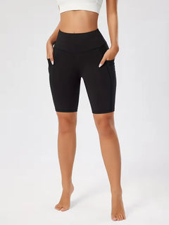 Slim-fit high-waisted shorts