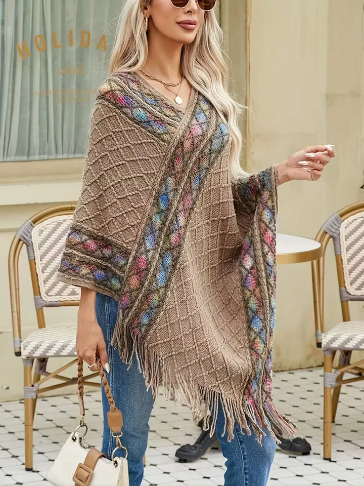 Oversized trui met V-hals