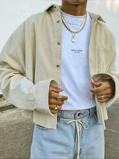 Oversized bomberjack van corduroy