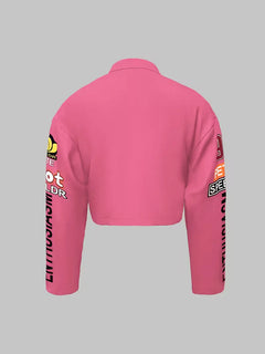 Bomberjack met graphic text