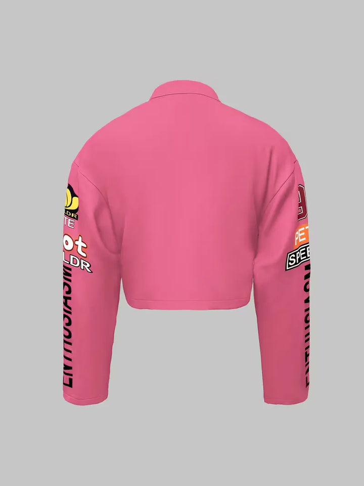 Bomberjack met graphic text