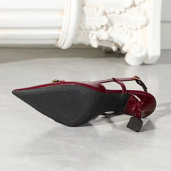 Stiletto met metalen gesp