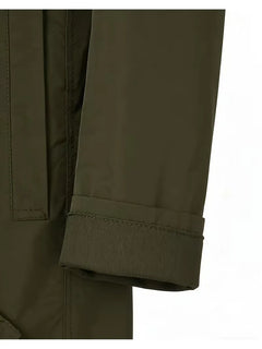 Slim fit trenchcoat met zakdetail