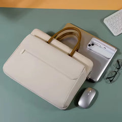 Laptoptas met voorvak en rits