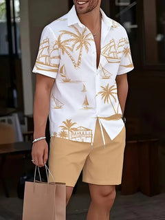 Shorts met tropische print