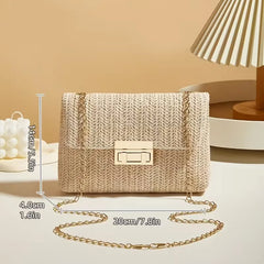 Schoudertas met gouden ketting