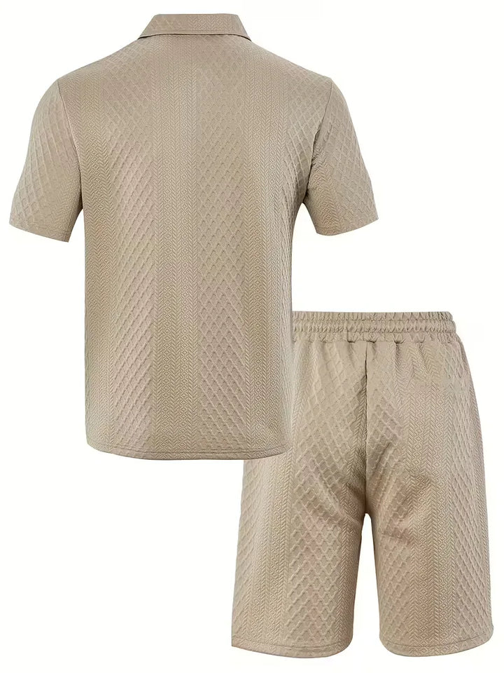 Zomer kledingset met polo en shorts