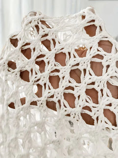 Oversized cardigan met hollow-out design