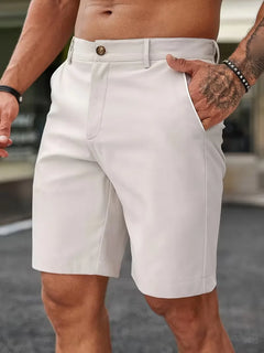 Shorts met knoop en zakken