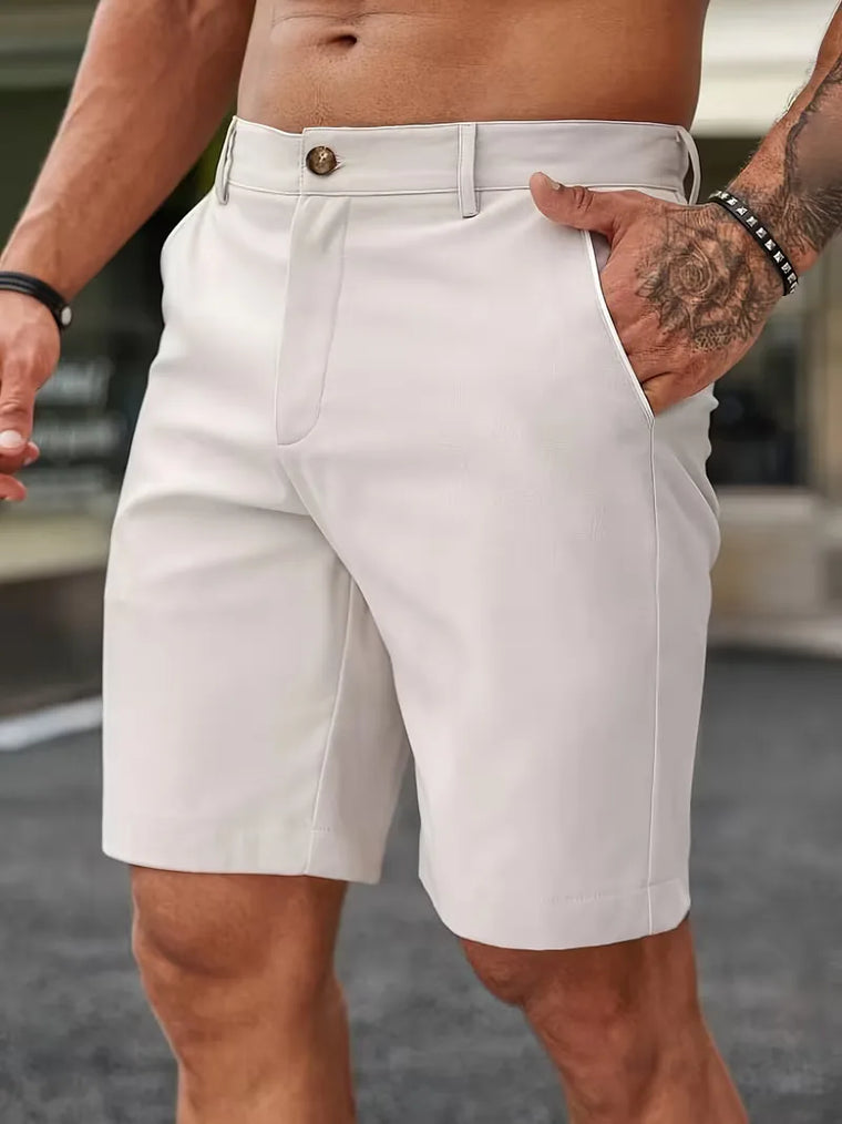 Shorts met knoop en zakken