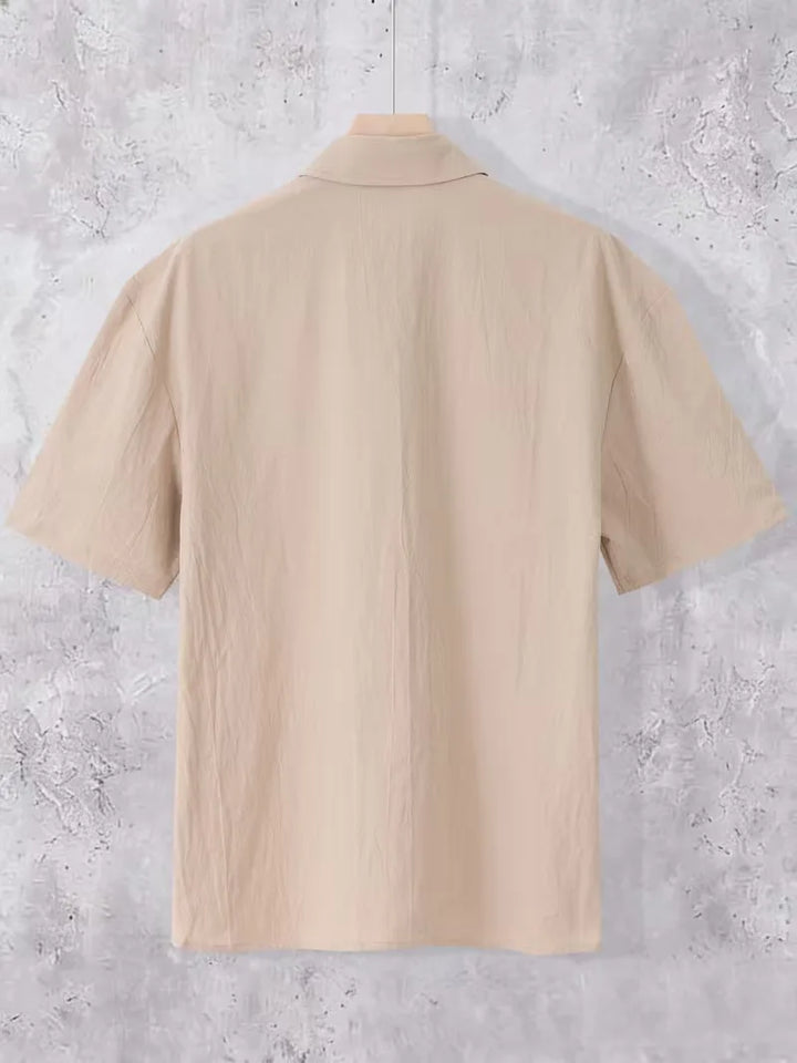 Korte mouw overhemd met lange broek