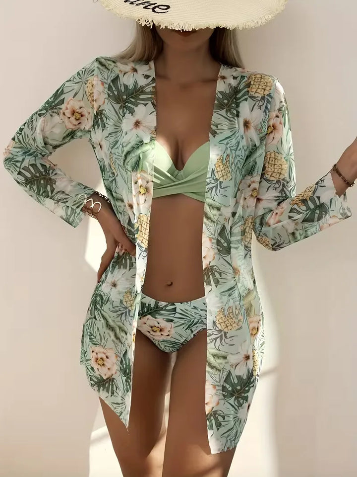 Bikini set met kimono