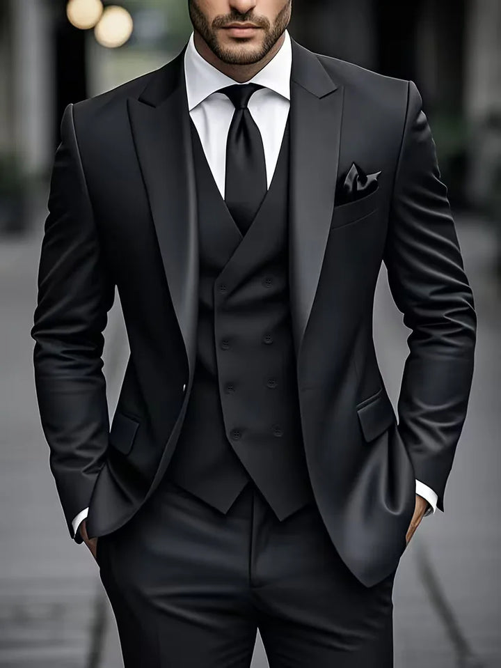 Drie-delig slim fit pak