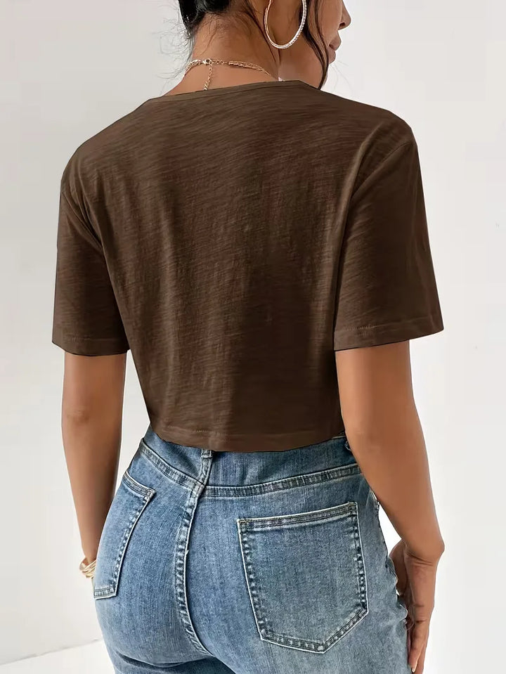 T-shirt met twistdetail