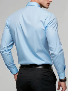 Nette overhemden slim fit mandarin kraag
