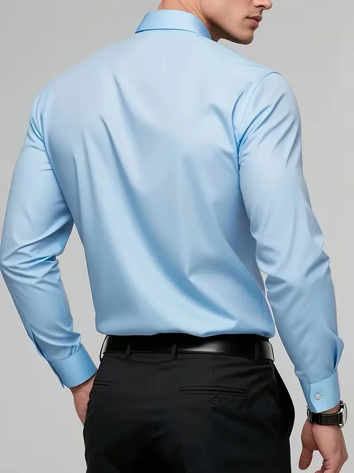 Nette overhemden slim fit mandarin kraag