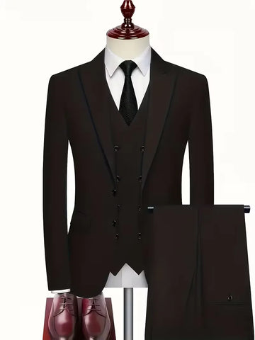 Drie-delig pak met slim fit
