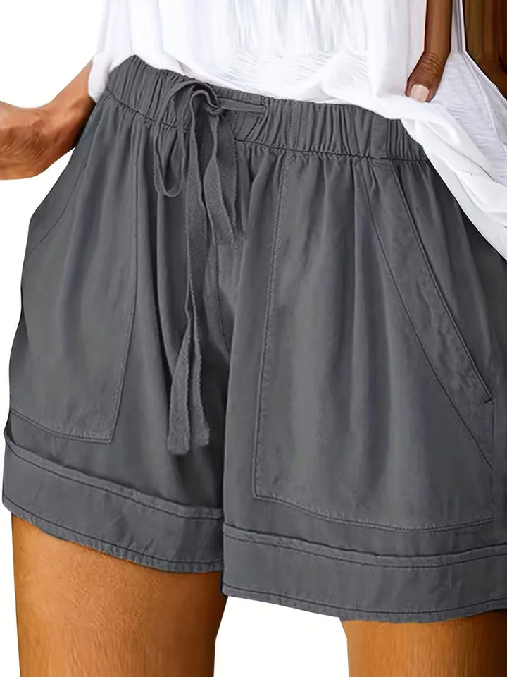 Korte broek met elastische taille